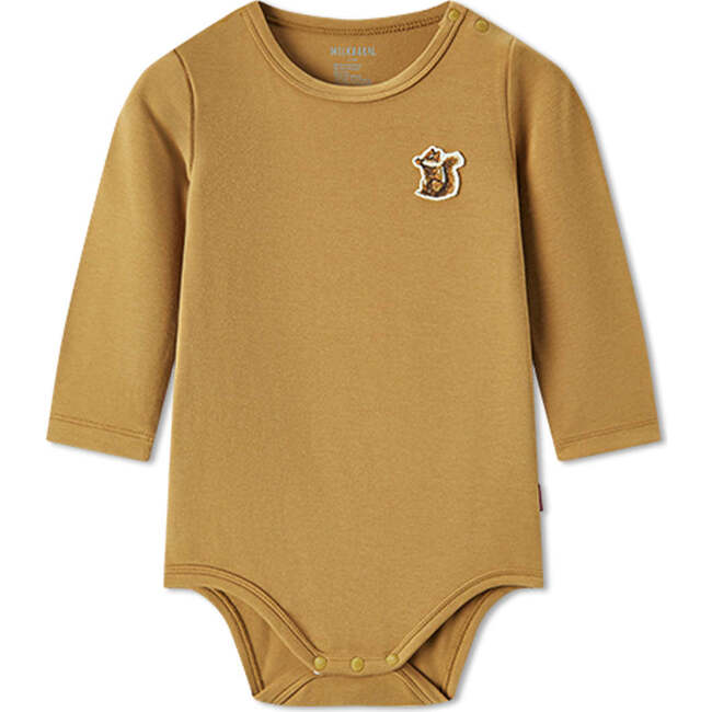 Peanut Brushed Long Sleeve One Piece