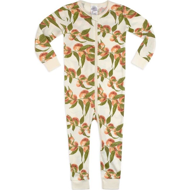 Peaches Organic Cotton Zipper Pajama