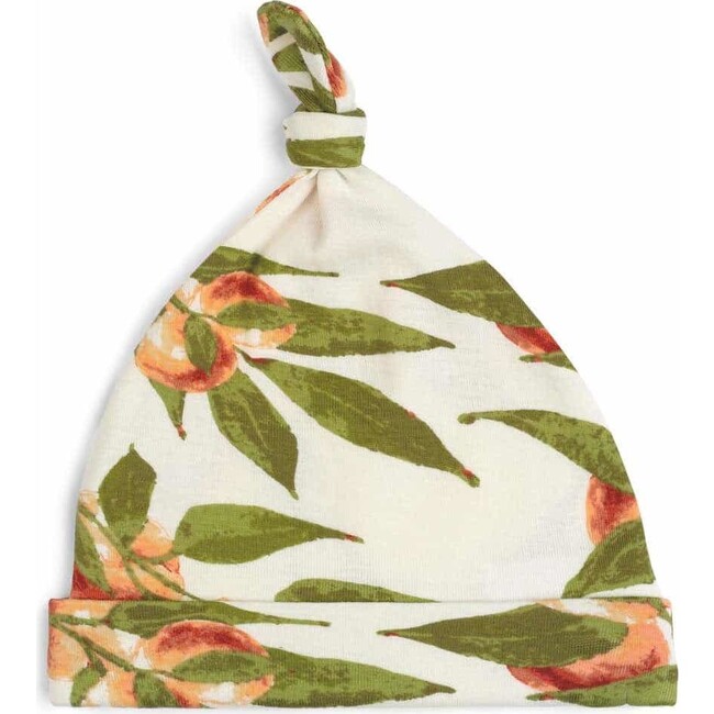 Peaches Organic Cotton Knotted Beanie Hat
