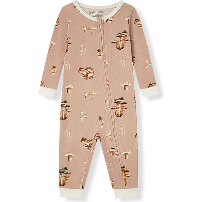 Mushroom Organic Cotton Zipper Pajama