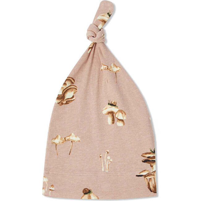 Mushroom Organic Cotton Knotted Beanie Hat