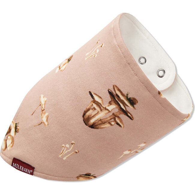 Mushroom Organic Cotton Kerchief Bib