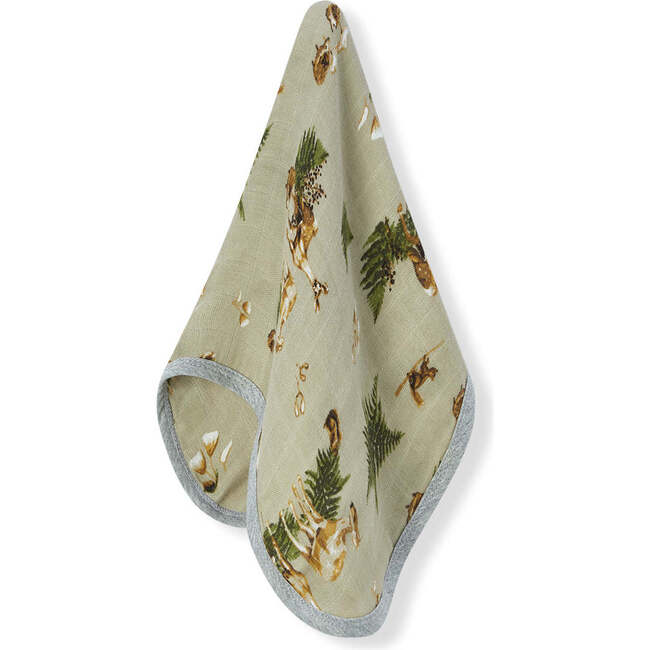 Forest Party Contour Four Layer Burp Cloth