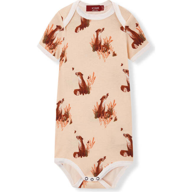 Floral Fox Organic Cotton Short Sleeve One Piece