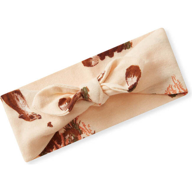 Floral Fox Organic Cotton Knotted Headband