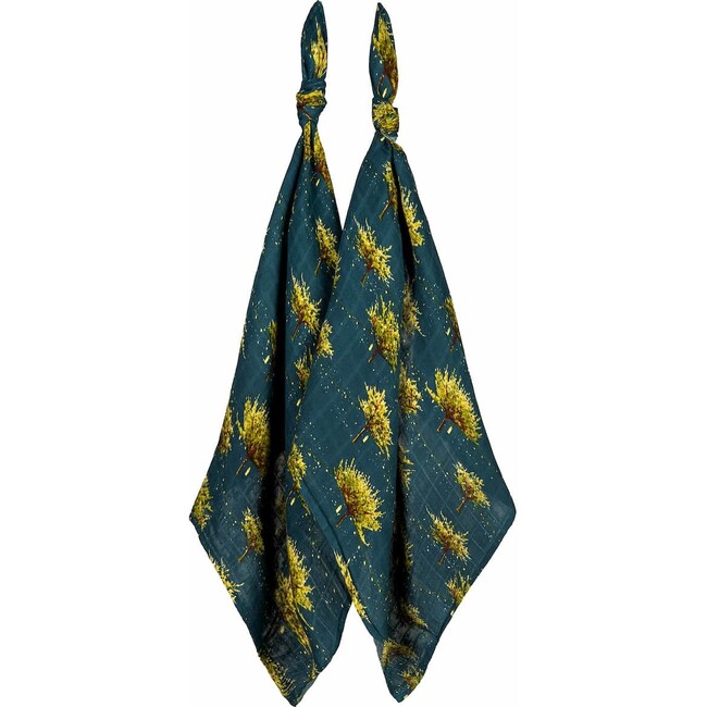 Firefly Bamboo Muslin Two-Piece Burp Cloth Set