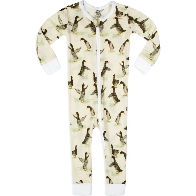 Duck Organic Cotton Zipper Pajama