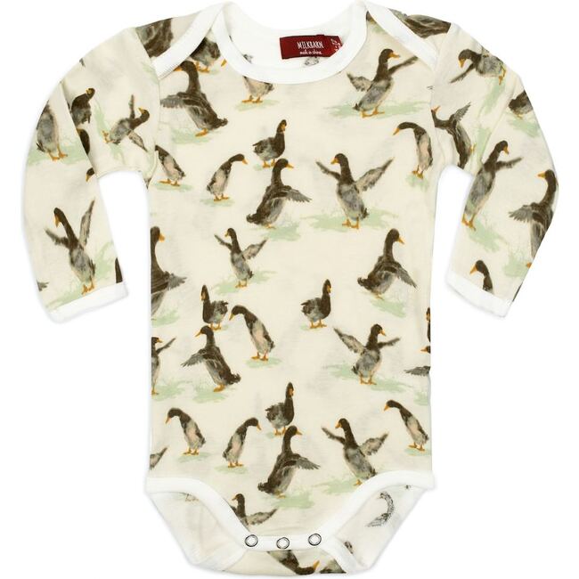 Duck Organic Cotton Long Sleeve One Piece