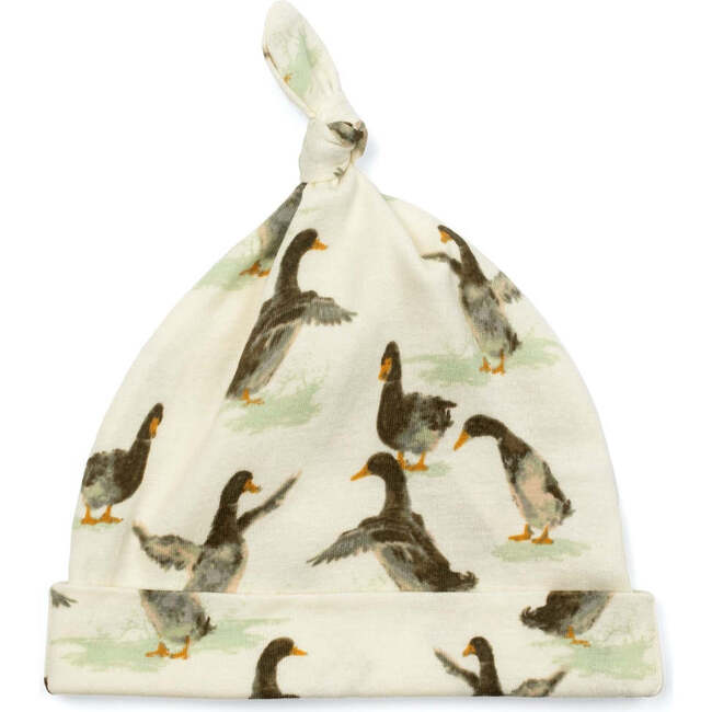 Duck Organic Cotton Knotted Beanie Hat