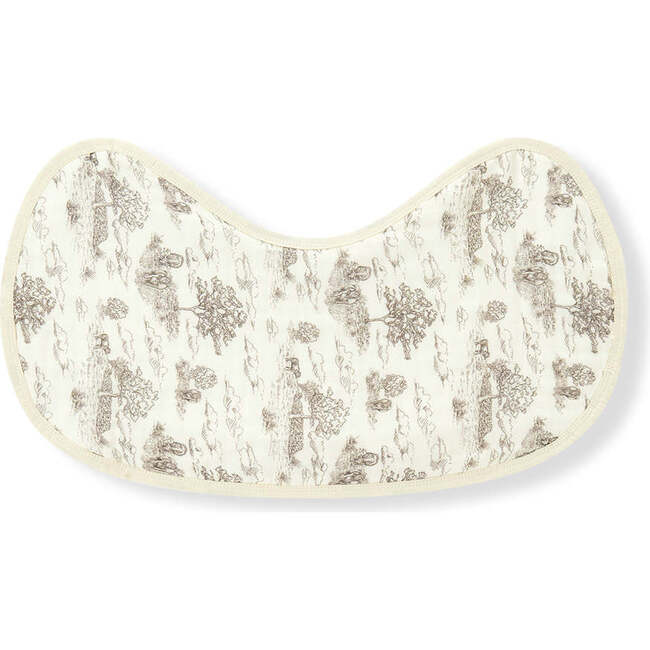 Country Toile Contour Four Layer Burp Cloth