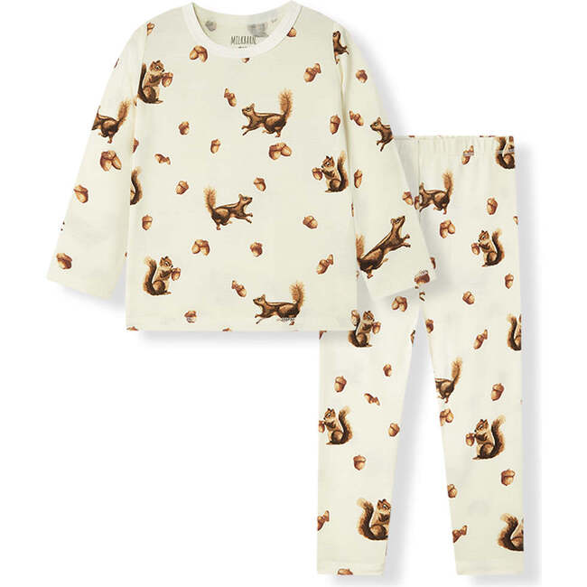 Chipmunk Luxe Stretch Long Sleeve Two Piece Pajama Set
