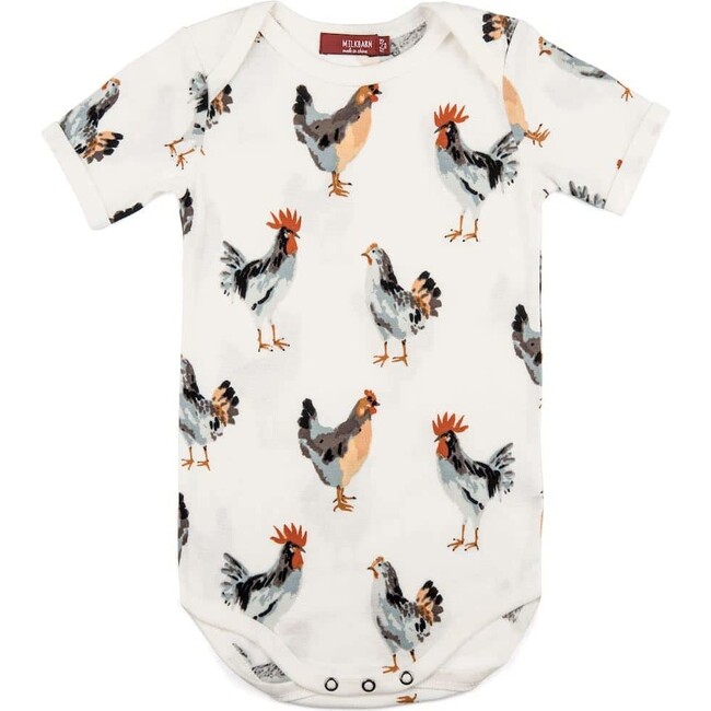 Chicken Organic Cotton Short Sleeve One Piece