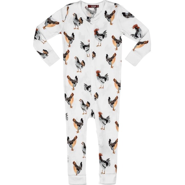 Chicken Organic Cotton Zipper Pajama