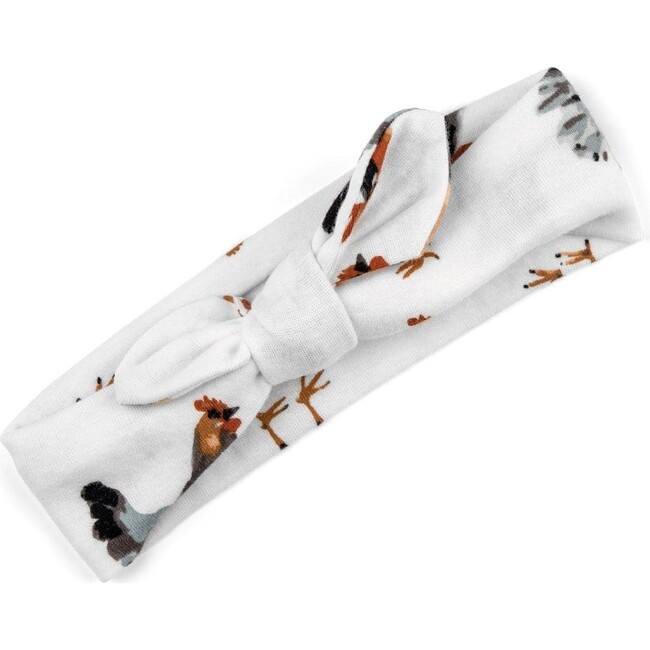 Chicken Organic Cotton Knotted Headband