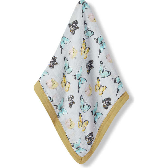 Butterfly Mini Lovey Two-Layer Muslin Security Blanket