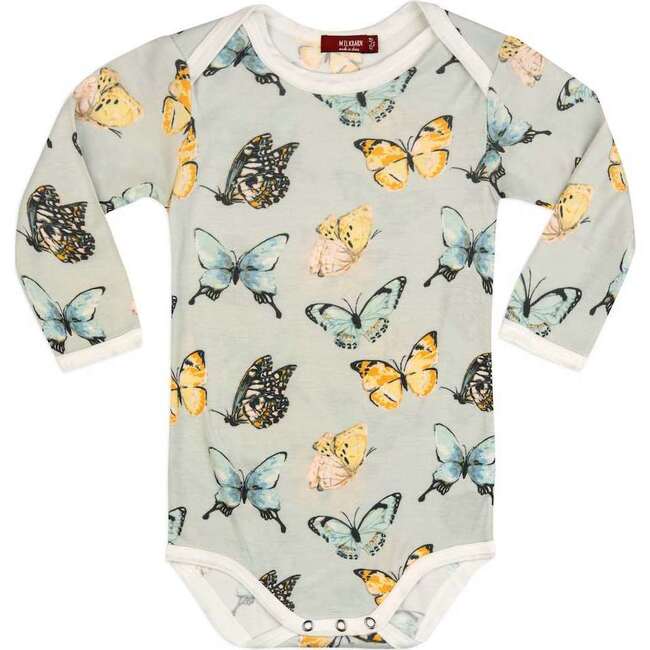 Butterfly Bamboo Long Sleeve One Piece