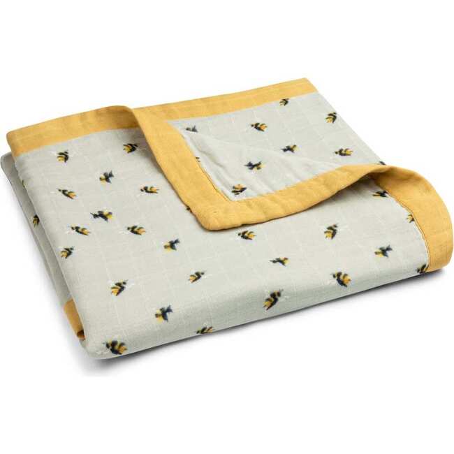 Bumblebee Big Lovey Three-Layer Muslin Blanket