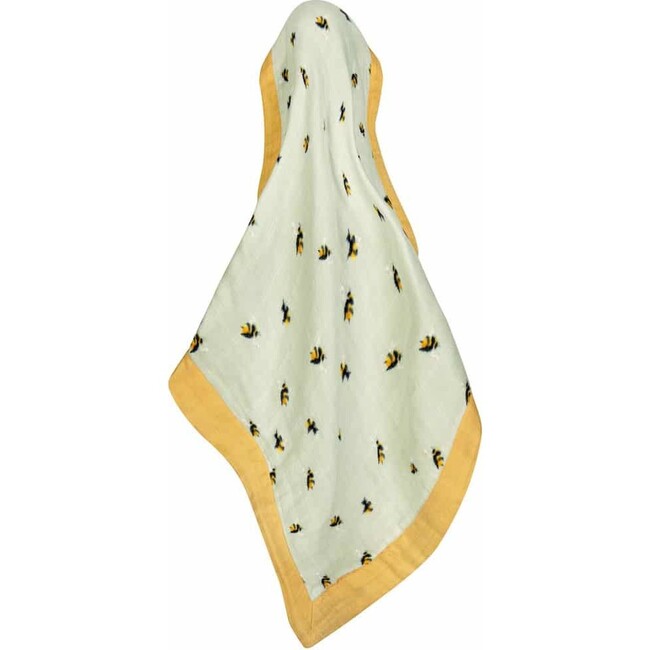 Bumblebee Mini Lovey Two-Layer Muslin Security Blanket