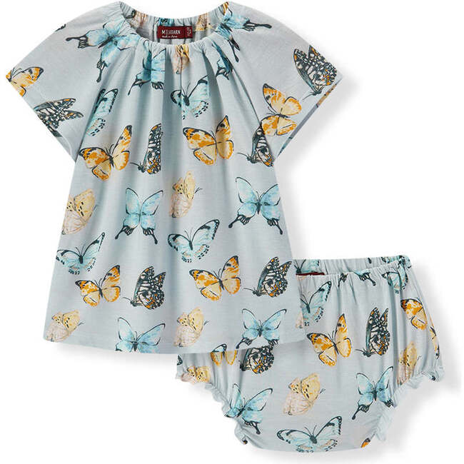 Butterfly Bamboo Dress & Bloomer Set