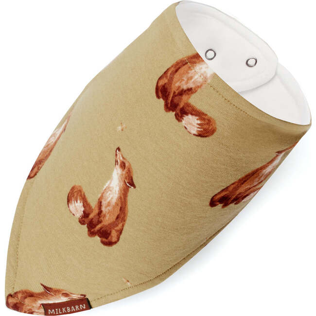 Gold Fox Organic Cotton Three-Layer Kerchief Bib