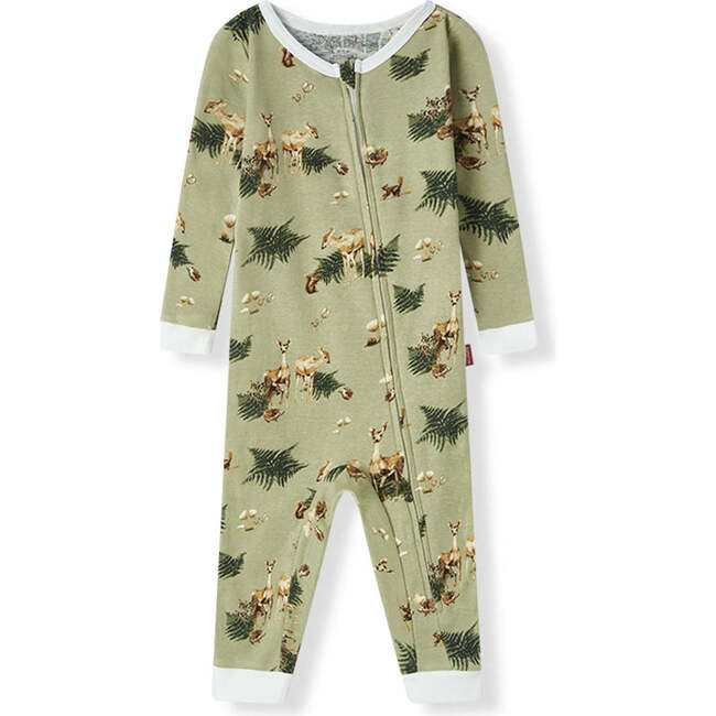 Forest Party Organic Cotton Zipper Pajama