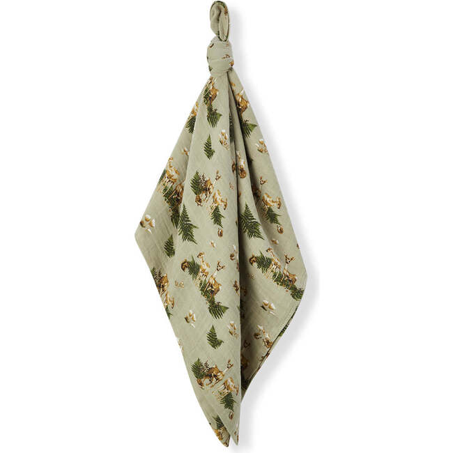 Forest Party Organic Cotton Muslin Swaddle Blanket
