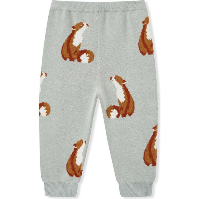 Fox Knitted Birdseye Jacquard Sweatpants