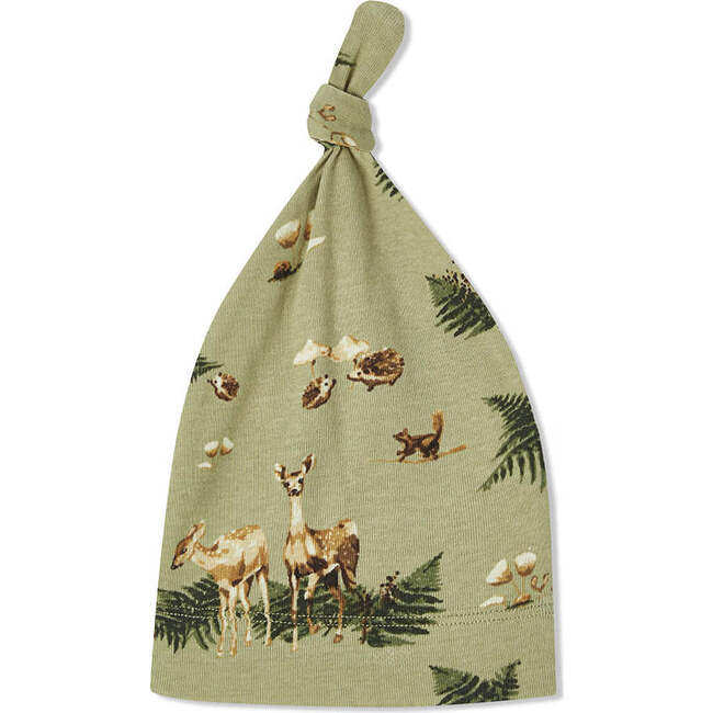 Forest Party Organic Cotton Knotted Beanie Hat