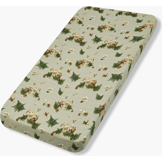 Forest Party Organic Cotton Crib Sheet