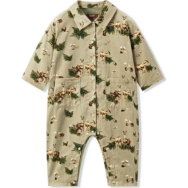 Forest Party Corduroy Snap Jumper