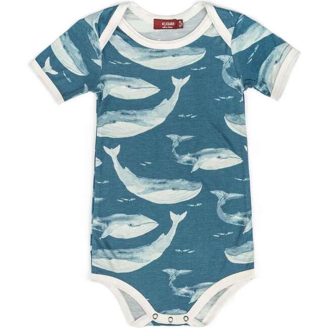 Blue Whale Bamboo Short Sleeve One Piece