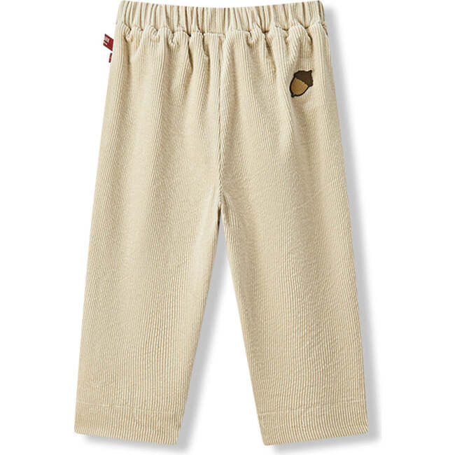 Beige Chipmunk Corduroy Pocket Pants