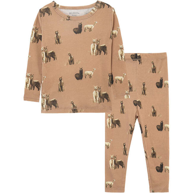 Alpaca Organic Cotton Long Sleeve Two Piece Pajama Set