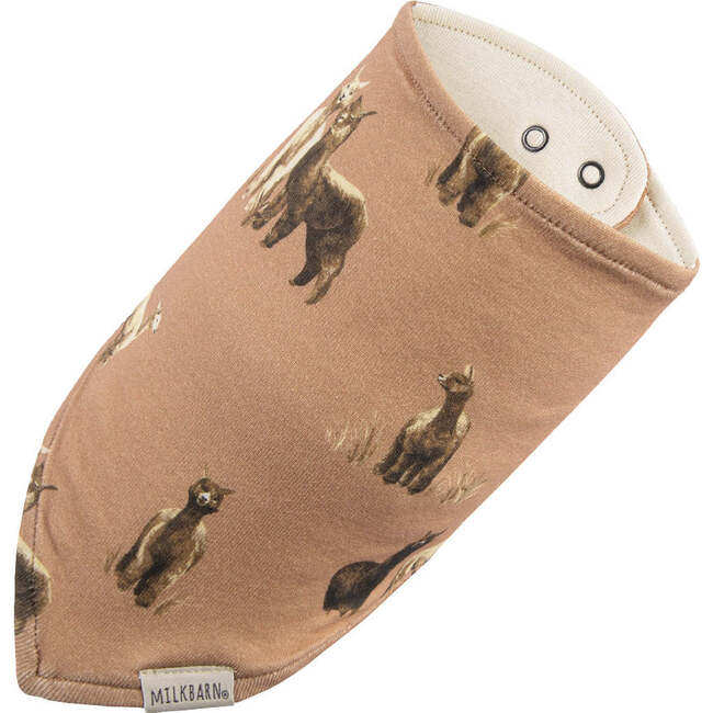 Alpaca Organic Cotton Kerchief Bib