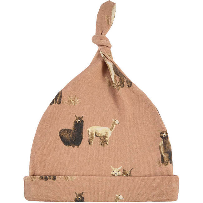 Alpaca Organic Cotton Knotted Beanie Hat
