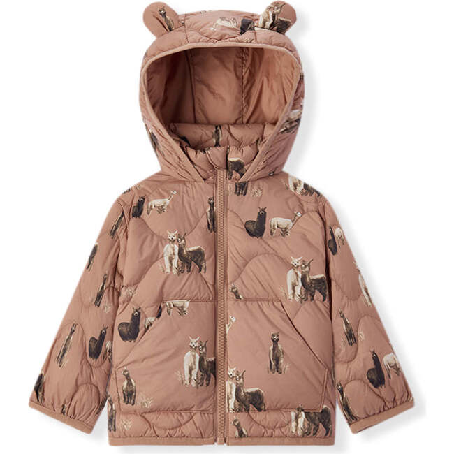 Alpaca Lightweight Down Hooded Jacket