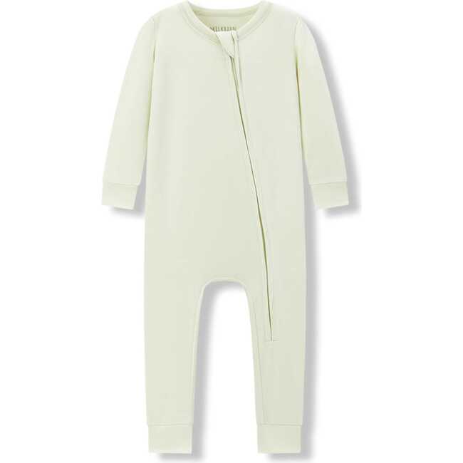 Aloe Luxe Solid Zipper Pajama