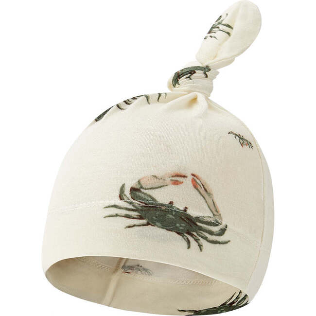 Coastal Crab Bamboo Knotted Beanie Hat