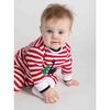 Stripe Knit Longall With Dino & Chistmas Tree - Rompers - 3 - thumbnail