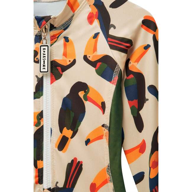 Toucan Swim Suit, Green - One Pieces - 3