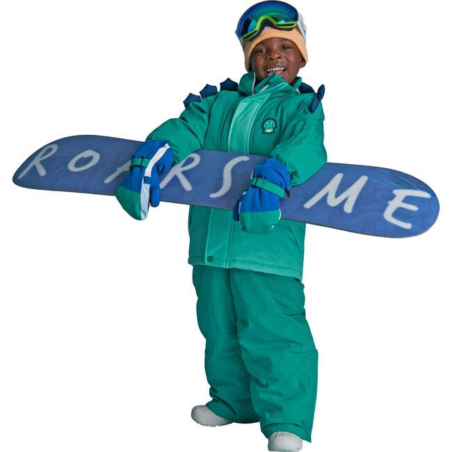 Spike the Dinosaur Ski Pants, Green