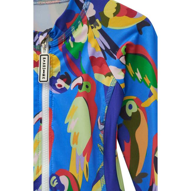 Parrot Swim Suit, Blue - One Pieces - 3