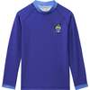 Long Sleeve Rash Guard, Blue - Rash Guards - 1 - thumbnail