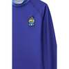 Long Sleeve Rash Guard, Blue - Rash Guards - 3 - thumbnail