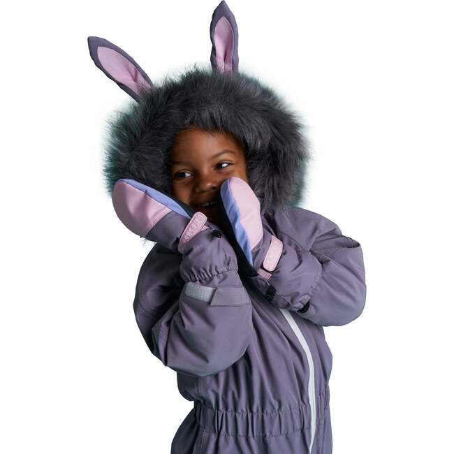 Hop the Bunny Ski Suit, Purple - Snowsuits - 3