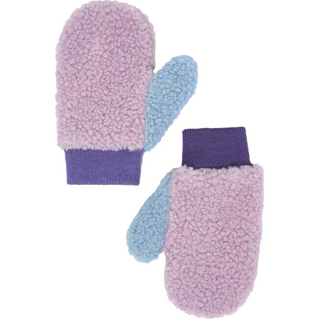 Fleece Mittens, Purple