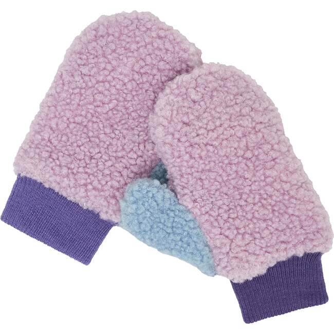 Fleece Mittens, Purple