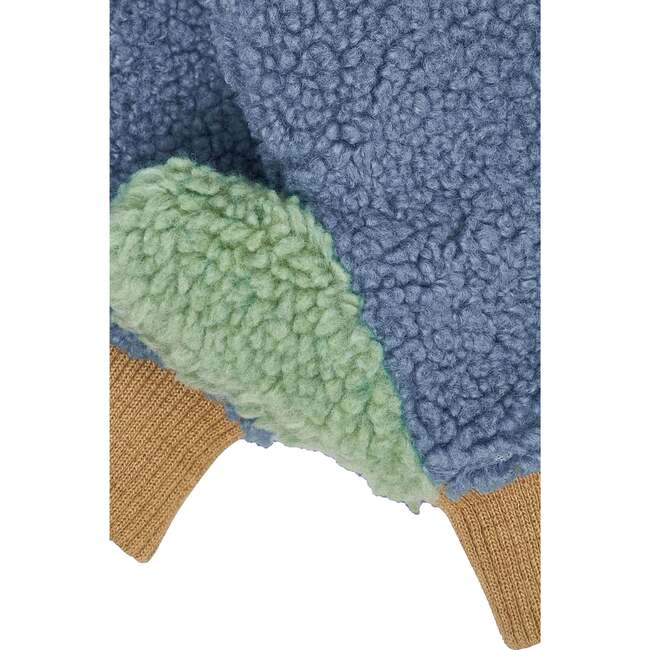 Fleece Mittens, Blue - Gloves - 3