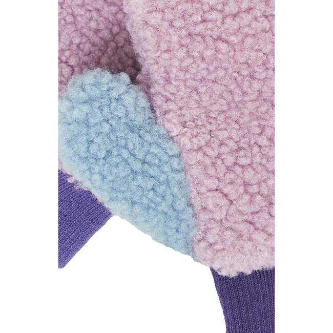 Fleece Mittens, Purple - Gloves - 3