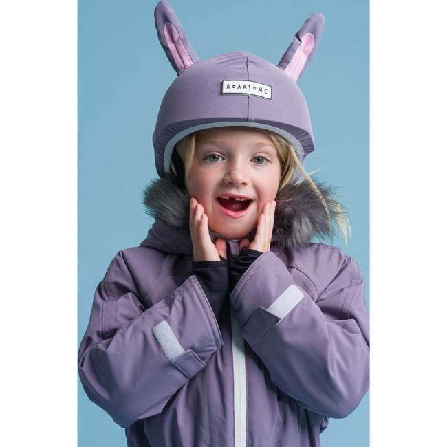 Bunny Helmet Cover, Purple